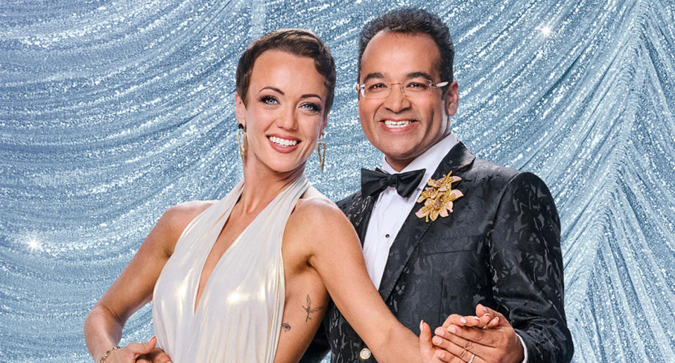 Krishnan Guru-Murthy and Lauren Oakley - Strictly Come Dancing 2023. (BBC)