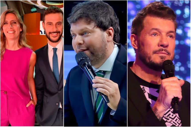 Luciana Geuna, Diego Leuco, Guido Kaczka y Marcelo Tinelli deben lidiar con los muy buenos números del prime time de Telefe, traccionados por Gran Hermano