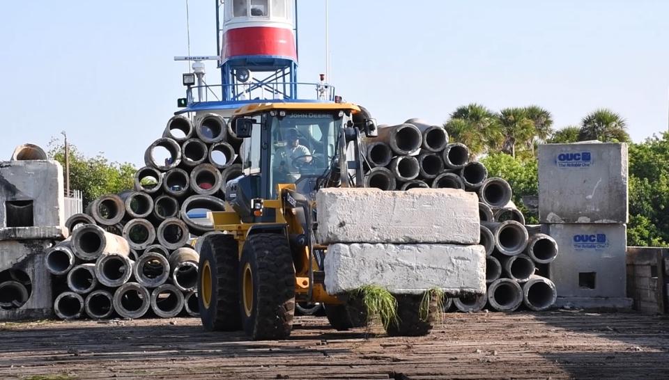 This transport will help marine life in habitats off the coast of eastern Florida.