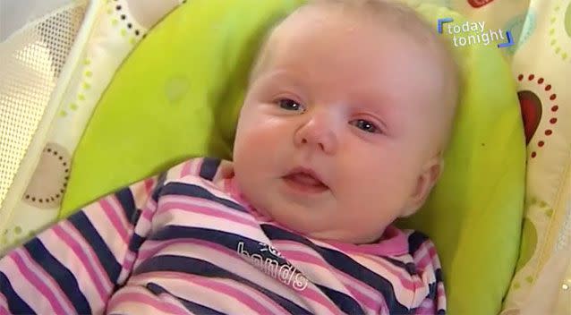 Delilah Lilli was born in December. Source: Today Tonight