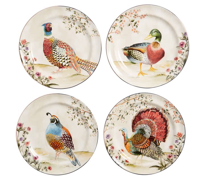 <p><a href="https://go.redirectingat.com?id=74968X1596630&url=https%3A%2F%2Fwww.potterybarn.com%2Fproducts%2Fbotanical-harvest-bird-dinner-plate&sref=https%3A%2F%2Fwww.thepioneerwoman.com%2Fholidays-celebrations%2Fg37530277%2Fthanksgiving-dinner-plates%2F" rel="nofollow noopener" target="_blank" data-ylk="slk:Shop Now;elm:context_link;itc:0;sec:content-canvas" class="link ">Shop Now</a></p><p>Botanical Harvest Bird Stoneware Dinner Plates</p><p>$69.50</p><p>potterybarn.com</p>