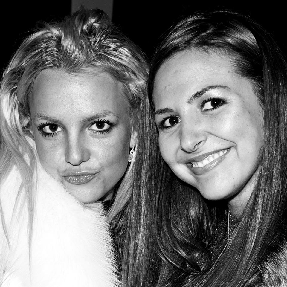 Britney Spears and Alli Sims inside The ScandinavianStyle Mansion Dec. 1, 2007, in Bel Air, Calif. (Toby Canham / Getty)