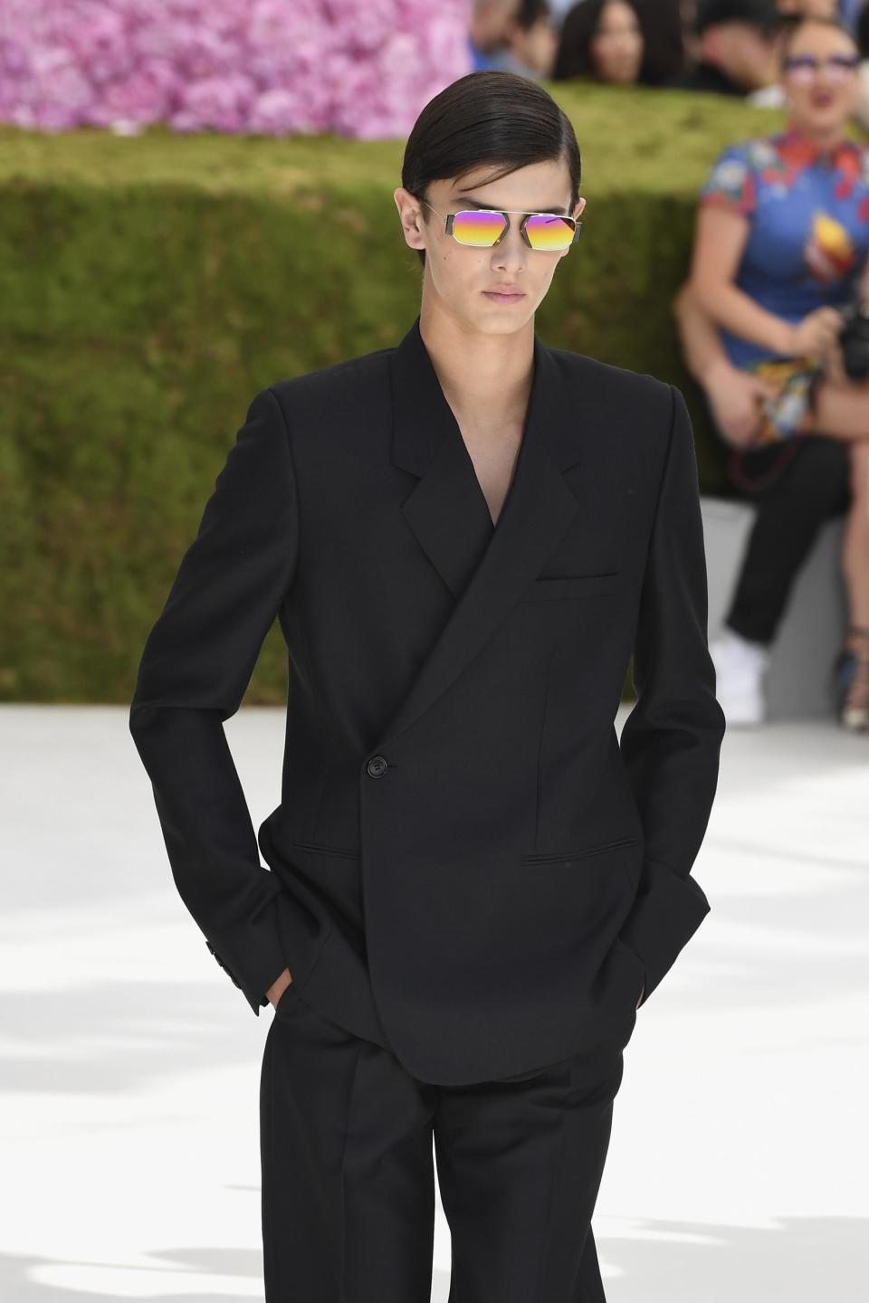 Nikolai walking in Dior Homme's SS19 show (Getty Images)