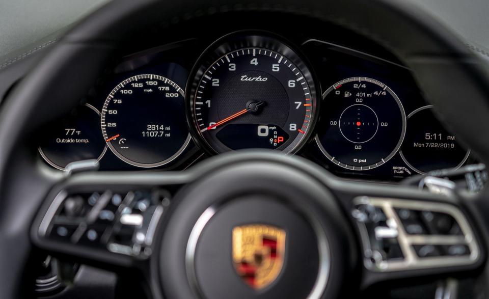 <p>Exceptional steering makes the Cayenne Turbo feel as responsive and controlled as a true Porsche sports machine should.</p>