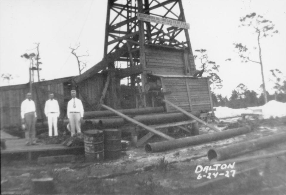 John Ringling’s oil rig on the Ringling Tract No. 1. There would be no Tract No. 2.