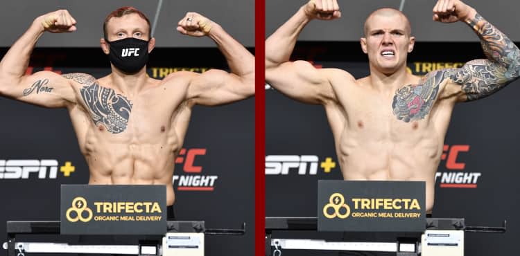 UFC Vegas 16 Jack Hermansson vs Marvin Vettori weigh-in