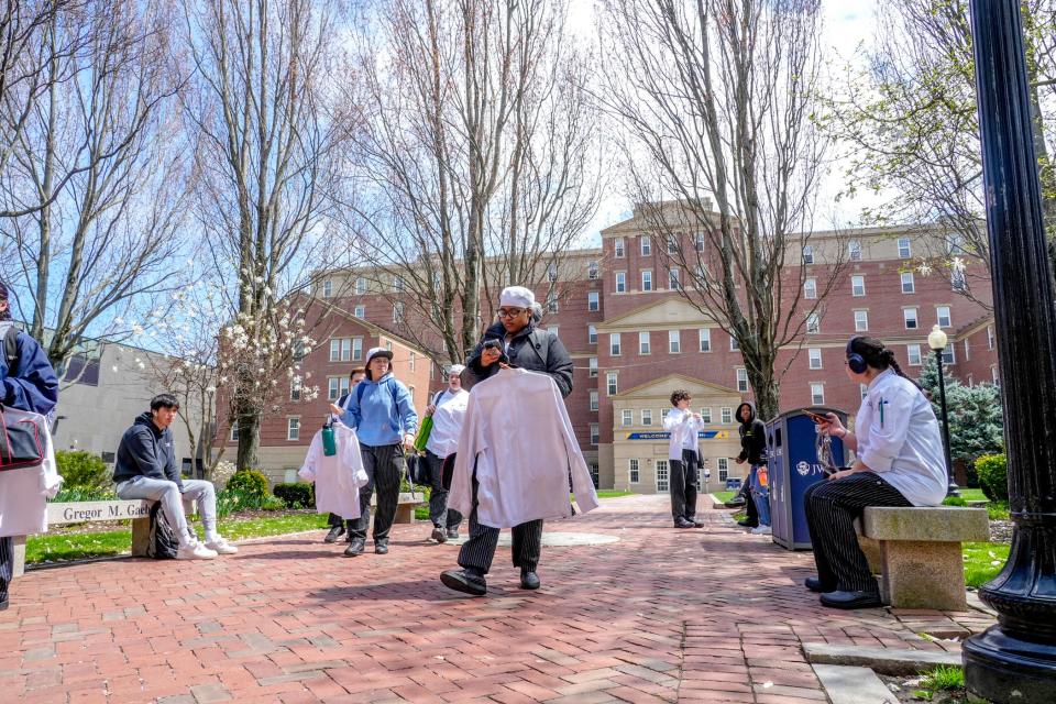 Culinary students at Johnson & Wales University's Providence campus.