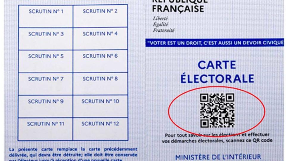 À quoi sert le QR code sur la carte électorale ?