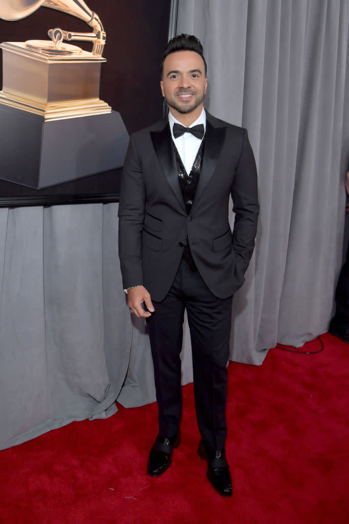 <p>Luis Fonsi attends the 60th Annual Grammy Awards at Madison Square Garden in New York on Jan.28, 2018. (Photo: John Shearer/Getty Images) </p>