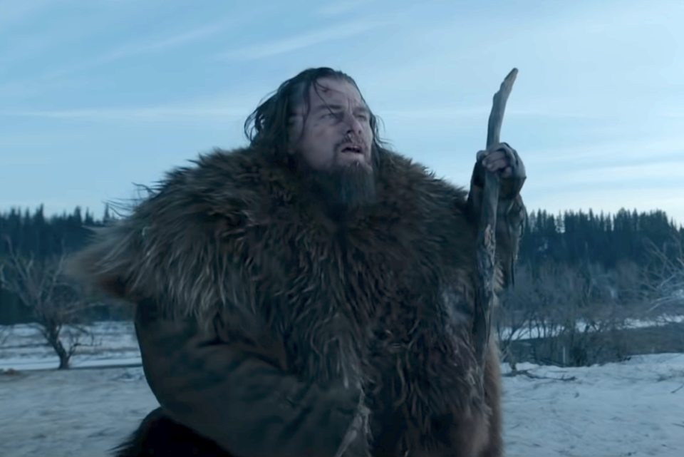 Leonardo DiCaprio in "The Revenant"