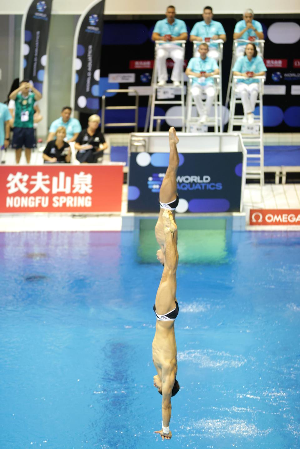 José Balleza y Randal Willars en el Mundial de Berlín. (Photo by Inaki Esnaola/Getty Images)