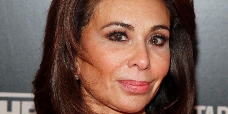 FILE - In this Jan. 28, 2015, file photo, Jeanine Pirro attends the HBO Documentary Series premiere of "THE JINX: The Life and Deaths of Robert Durst," in New York. Pirro is back on the air after a two-week absence following her comments questioning a Muslim congresswoman’s loyalties. “Justice with Judge Jeanine" returned Saturday, March 30, 2019. The former judge and prosecutor thanked her viewers but didn’t directly discuss her apparent suspension.  (Photo by Andy Kropa/Invision/AP, File)