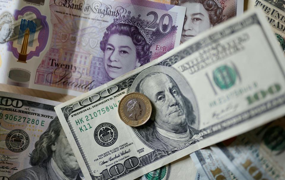 The pound's decline follows a sell-off in global equities and cryptoassets as economic and inflationary pressure heighten. Photo: Tolga Akmen/AFP via Getty