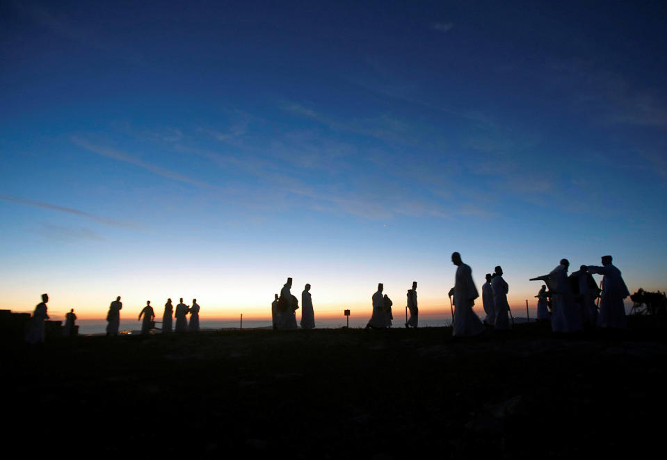 Traditional pilgrimage in West Bank