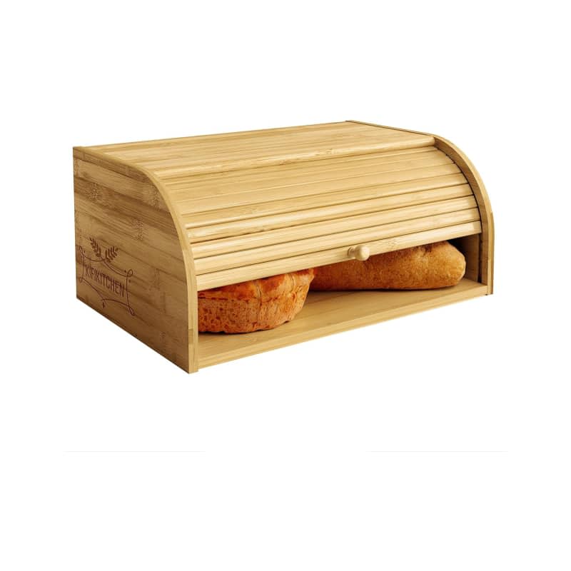 KIFIKITCHEN Bamboo Bread Box