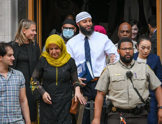 Adnan Syed leaves the courthouse after Baltimore Circuit Judge Melissa Phinn on Monday overturned his first-degree murder conviction in the 1999 killing of Hae Min Lee. (Photo: Baltimore Sun via Getty Images)