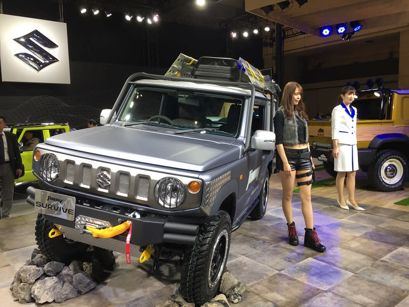 今年SUZUKI原廠攤位也改裝了重度越野式樣版本的NEW JIMNY！