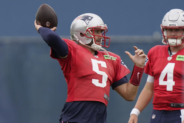 Patriots QB Hoyer taken to locker room after big sack by Packers