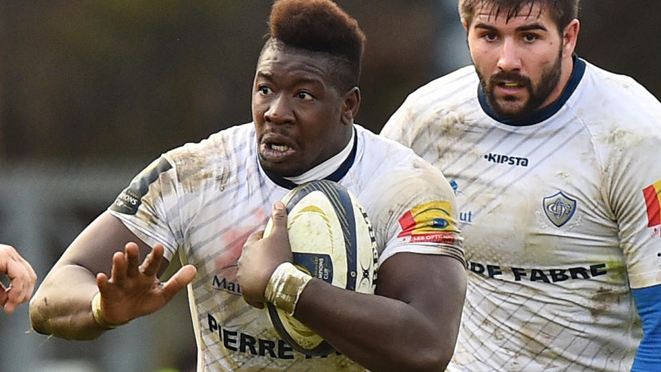 Ibrahim Diarra, pictured here with the ball during the 2014 European Rugby Champions Cup.