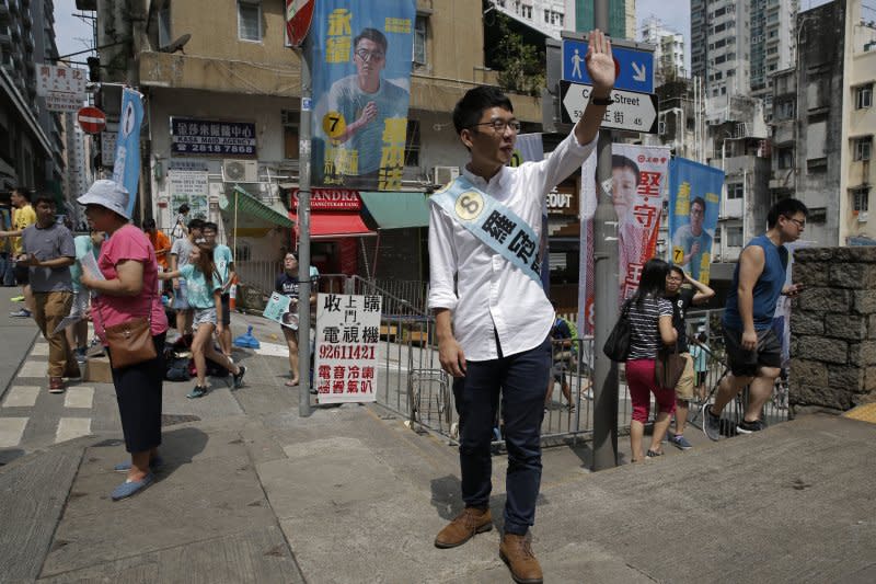 香港立法會選舉本土派當選人羅冠聰（AP）