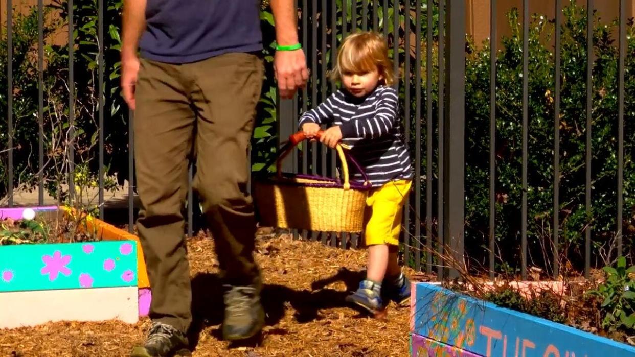 A past Easter Egg Hunt at St. John in the Wilderness.