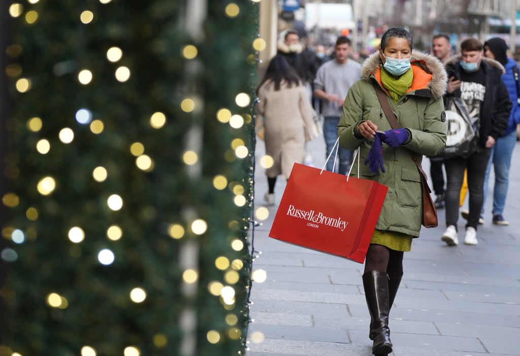 Christmas shoppers on Buchanan Street in Glasgow (Andrew Milligan/PA) (PA Wire)
