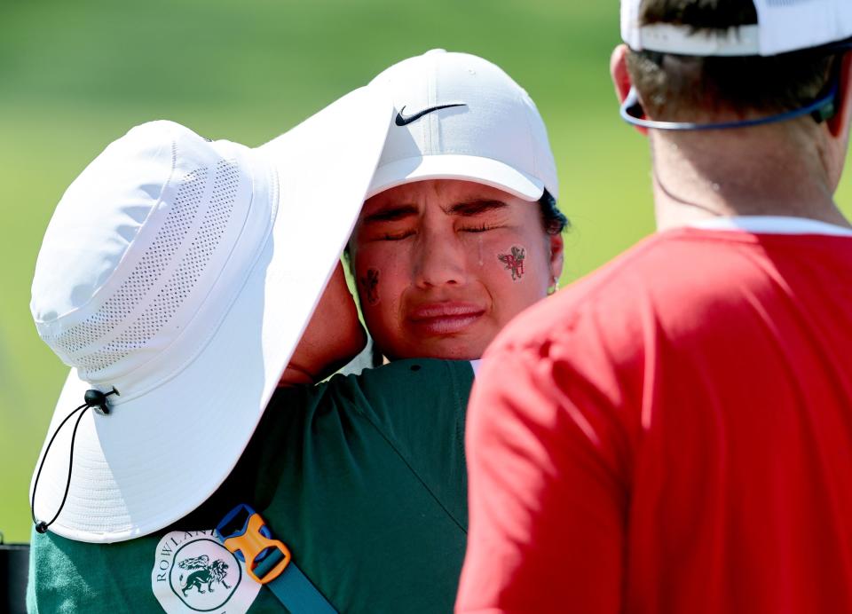 2A golfers compete in the girls state championships at Lakeside Golf Course in West Bountiful on Tuesday, May 16, 2023. | Scott G Winterton, Deseret News