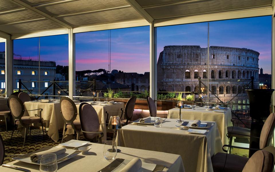 The view of the Colosseum from Aroma restaurant - Credit: ©Hotel Photography/Hotel Photography srl