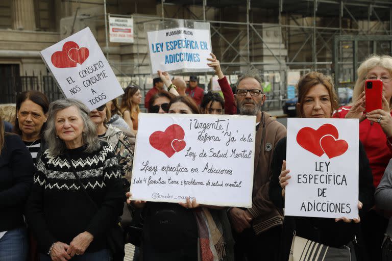 Las familias reclamaron por cambios en la ley de salud de mental que está en vigor desde 2010