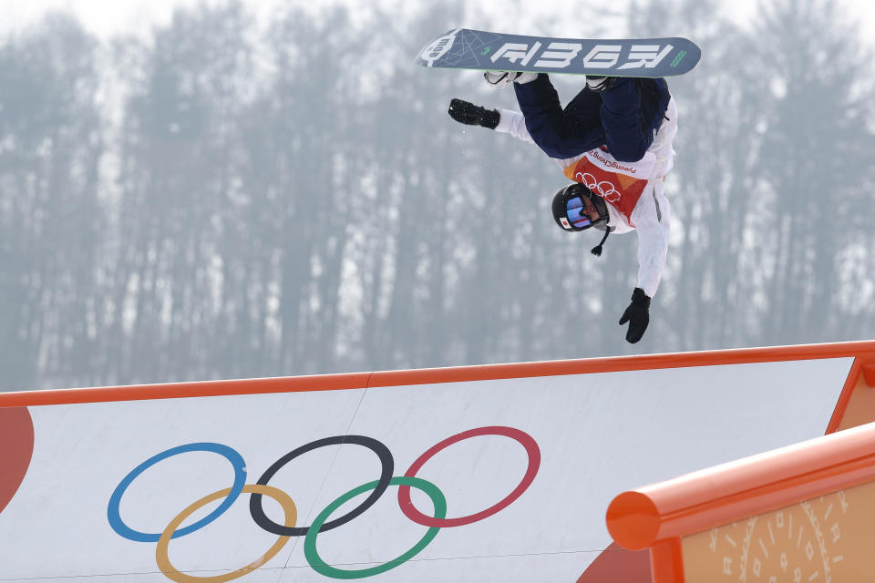 <p>Yuri Okubo of Japan trains ahead of the Men’s Slopestyle qualification on day one of the PyeongChang 2018 Winter Olympic Games at Phoenix Snow Park on February 10, 2018 in Pyeongchang-gun, South Korea. (Photo by Clive Rose/Getty Images) </p>