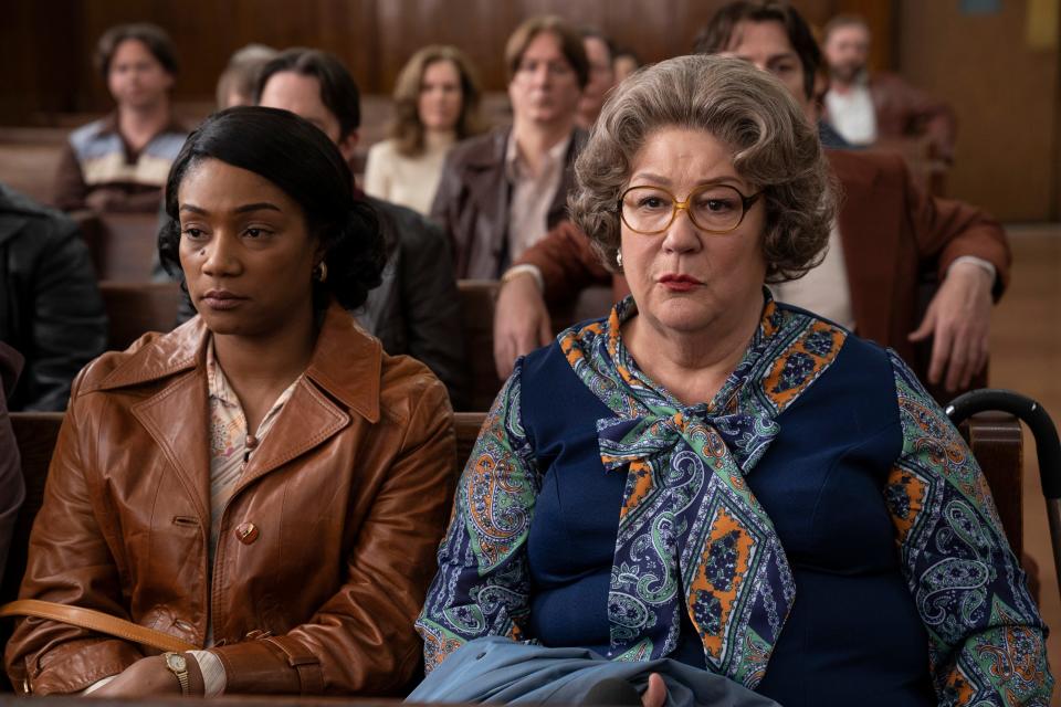 Ruby (Tiffany Haddish, left) has the world's worst mother-in-law (Margo Martindale) in 