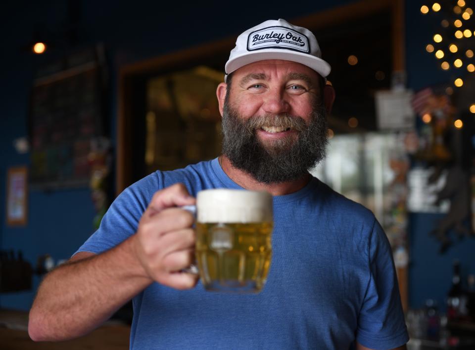 Bryan Brushmiller, founder of Burley Oak Brewing Company, April 19, 2024, in Berlin, Maryland.