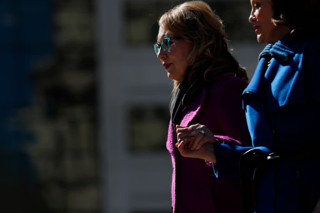 Gabby Giffords Takes Part In Protest Against Gun Violence At Michigan State Capitol