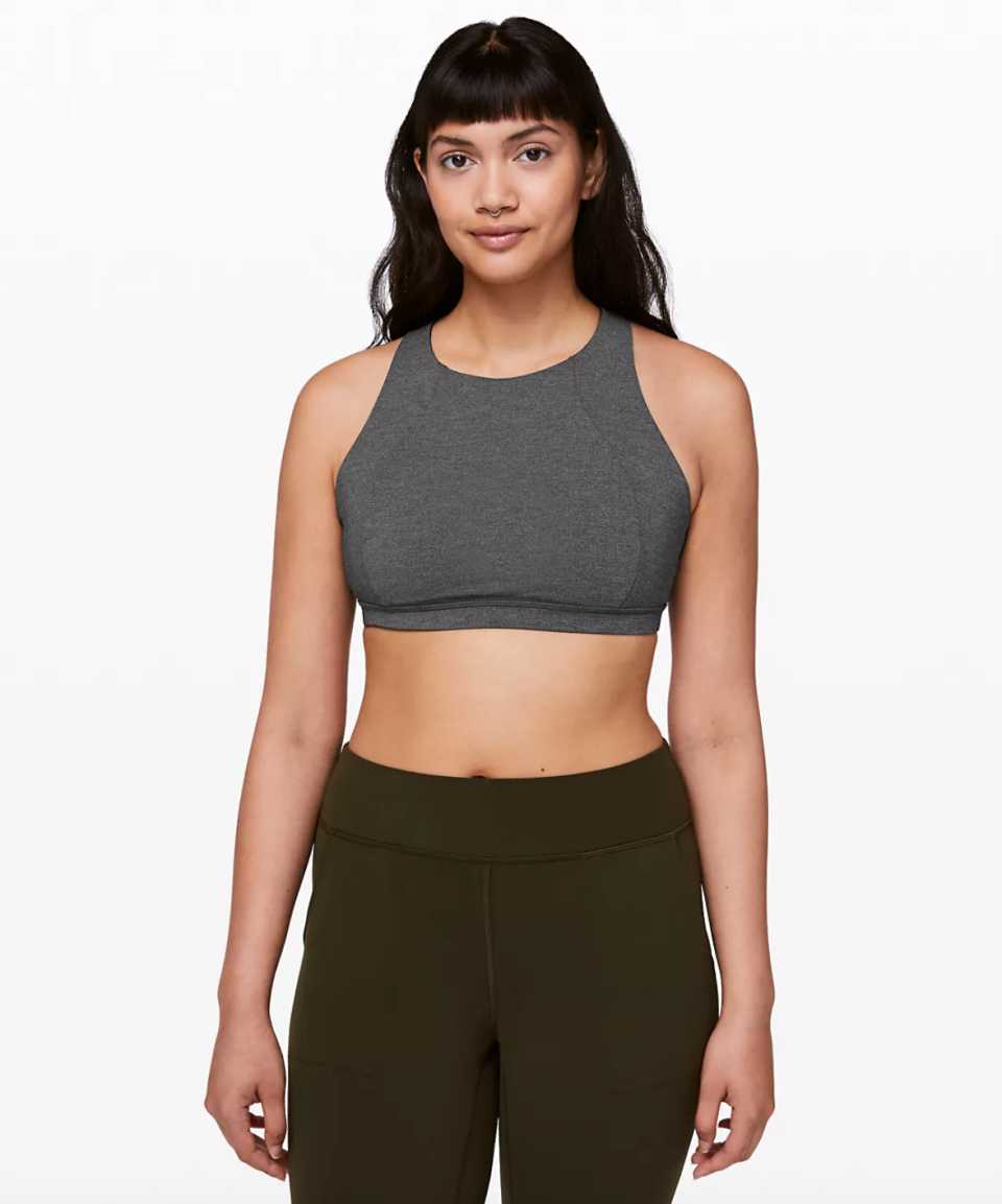 Free To Be Serene Bra High Neck. Image via Lululemon.