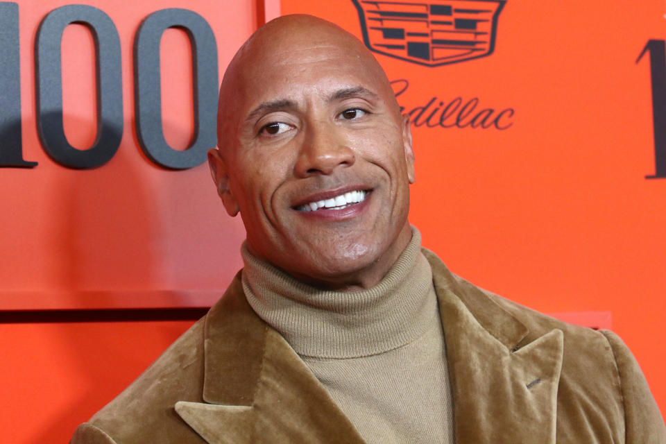 Dwayne Johnson attends the 2019 Time 100 Gala at at Frederick P. Rose Hall, Jazz at Lincoln Center in New York. 