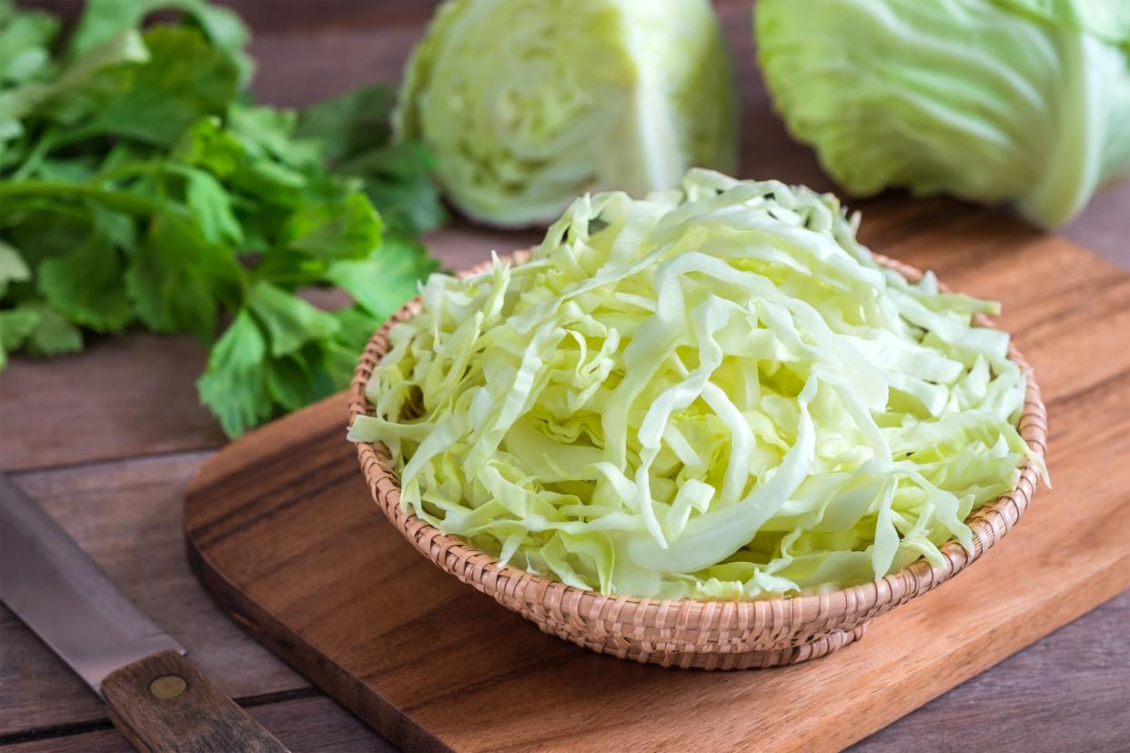 Shredded cabbage