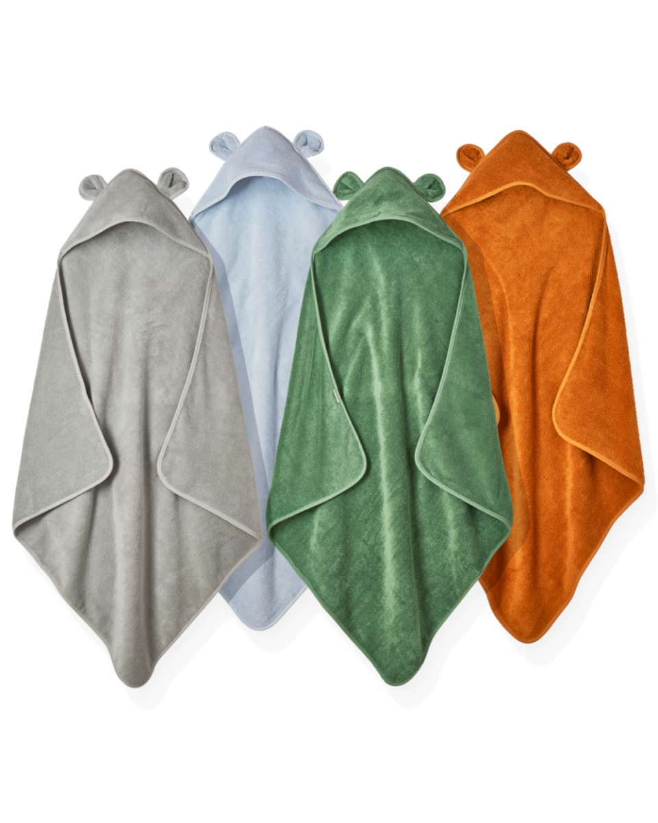 1) Cloud Touch Organic Cotton Hooded Towel