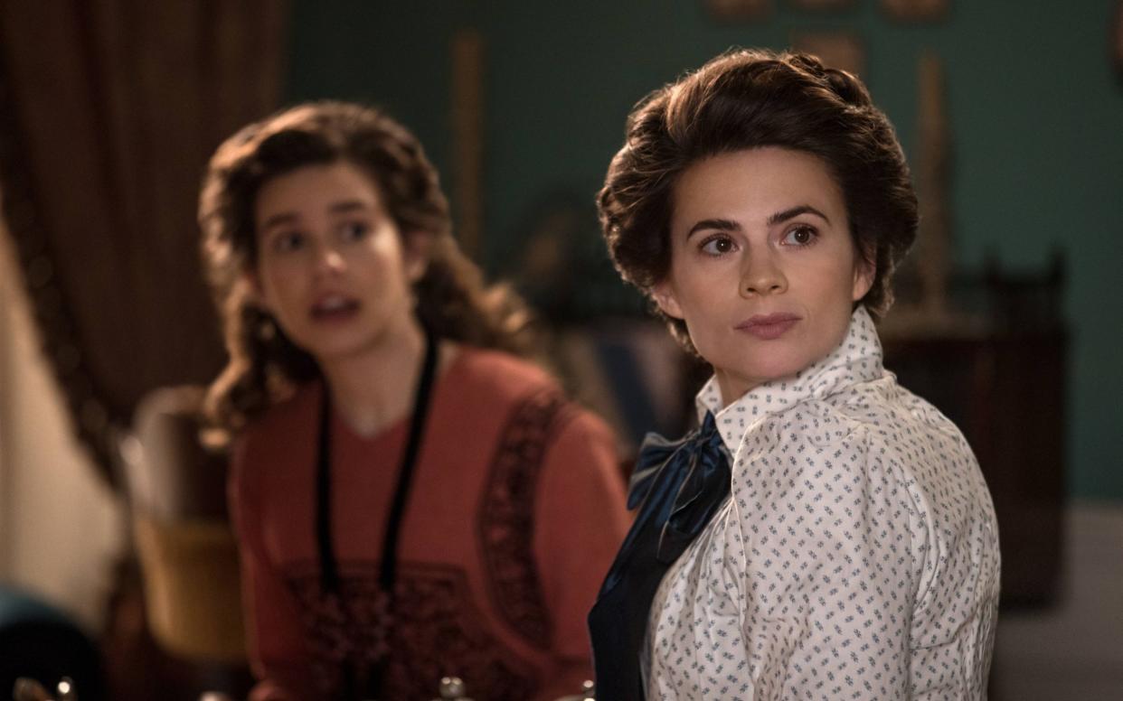 Believable: Philippa Coulthard and Hayley Atwell as Margaret and Helen Schlegel - WARNING: Use of this copyright image is subject to the terms of use of BBC Pictures' Digital Picture