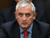 Guatemalan ex-president Otto Perez attends a hearing at the Supreme Court in Guatemala City on September 3, 2015