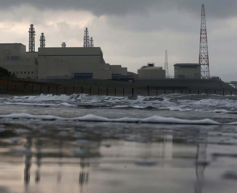 FILE PHOTO: Tokyo Electric Power Co.'s Kashiwazaki Kariwa nuclear power plant, which is the world's biggest, is seen from a seaside in Kashiwazaki