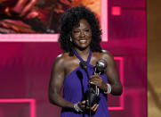 Viola Davis accepts the award for outstanding actress in a motion picture for "The Woman King" at the 54th NAACP Image Awards on Saturday, Feb. 25, 2023, at the Civic Auditorium in Pasadena, Calif. (AP Photo/Chris Pizzello)