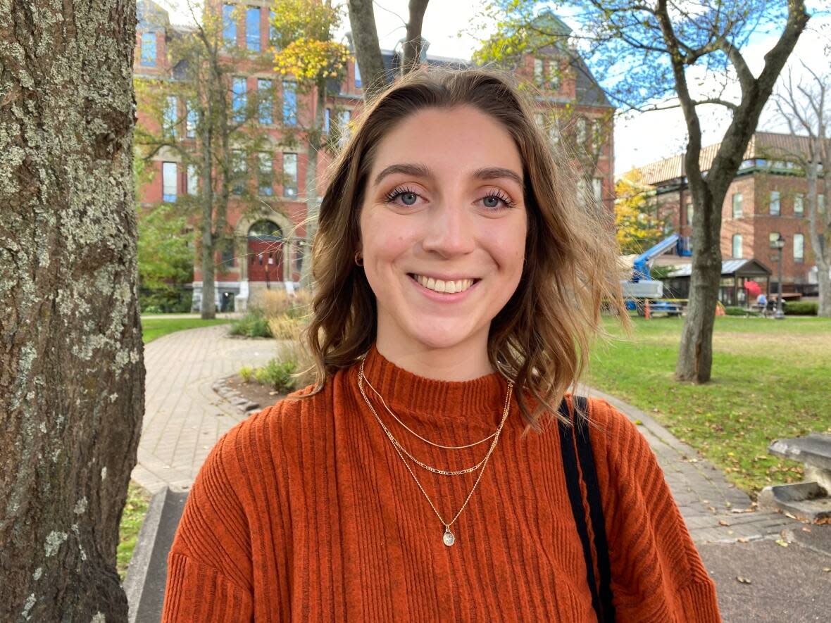 Kaley Richard is the co-president of the Dalhousie University Nursing Society. (Carolyn Ray/CBC - image credit)