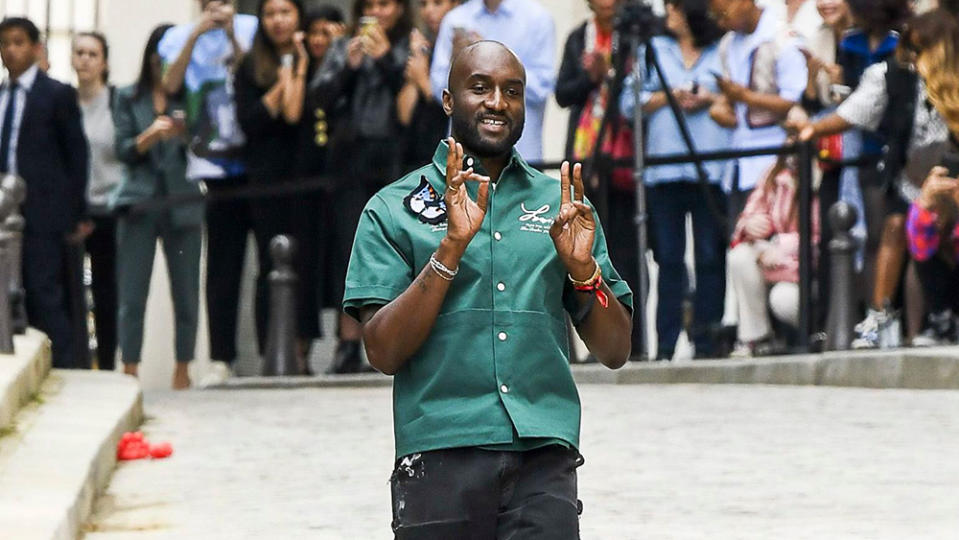 Virgil Abloh on the catwalk Louis Vuitton show, Runway, Spring Summer 2020, Paris Fashion Week Men's, France - 20 Jun 2019