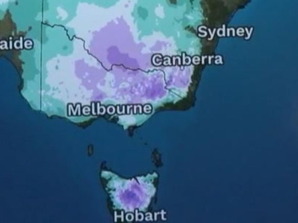 Freezing temperatures and frost expected to hit eastern parts of Australia over the weekend. Picture: Bureau of Meteorology.