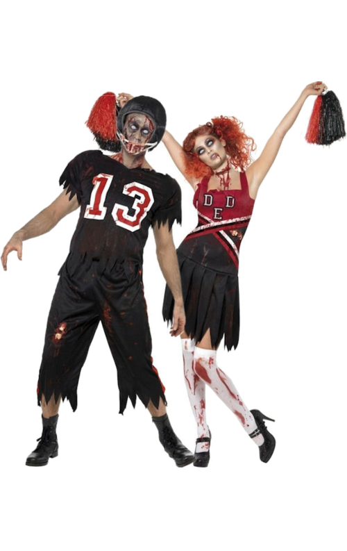 Zombie Cheerleader and Footballer