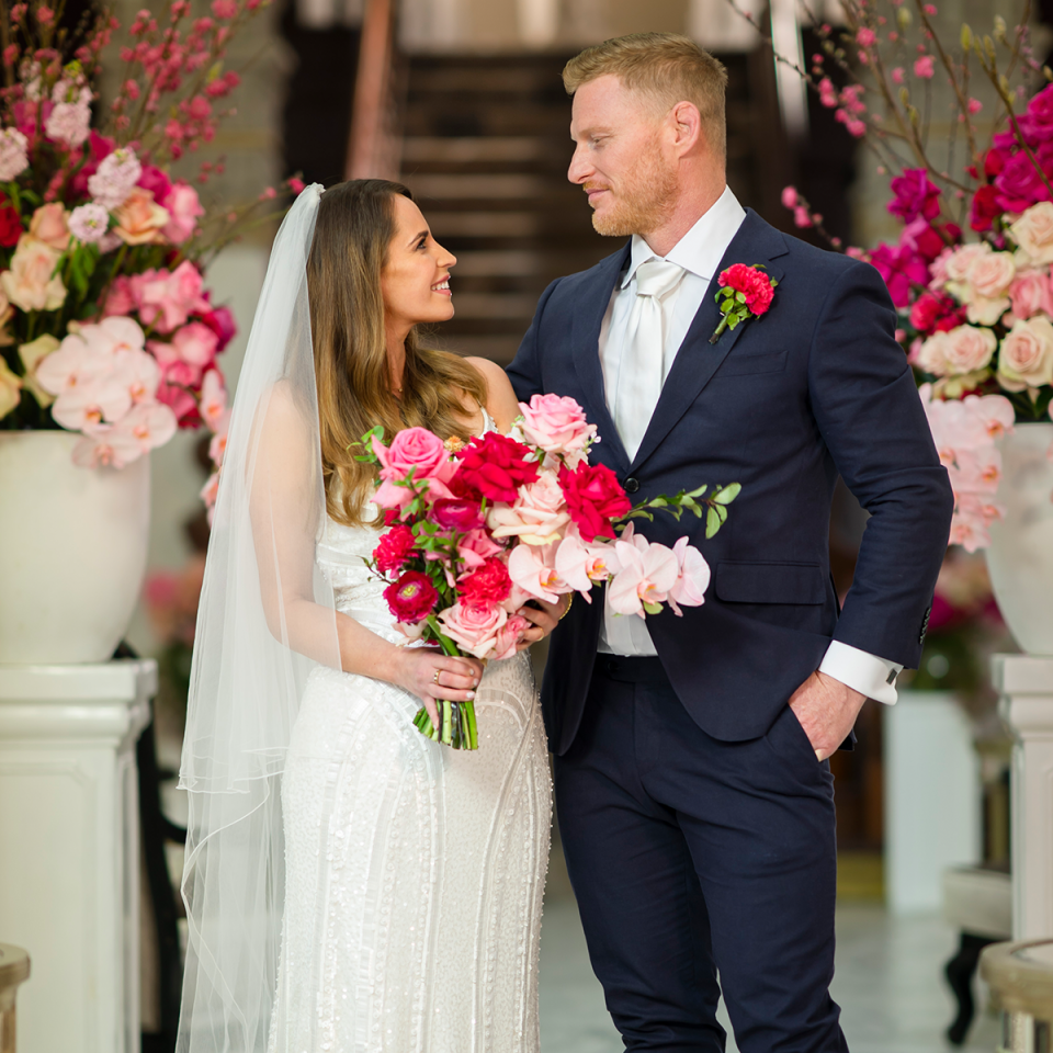 MAFS' Holly Greenstein and Andrew Davis at their wedding.