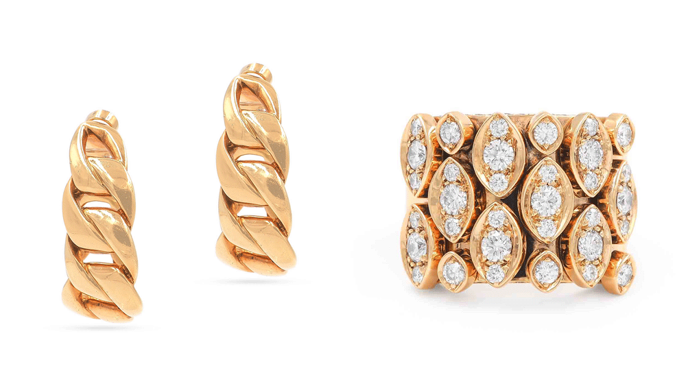 Cartier ’70s Earrings and Ring from Platt Boutique - Credit: Platt Boutique