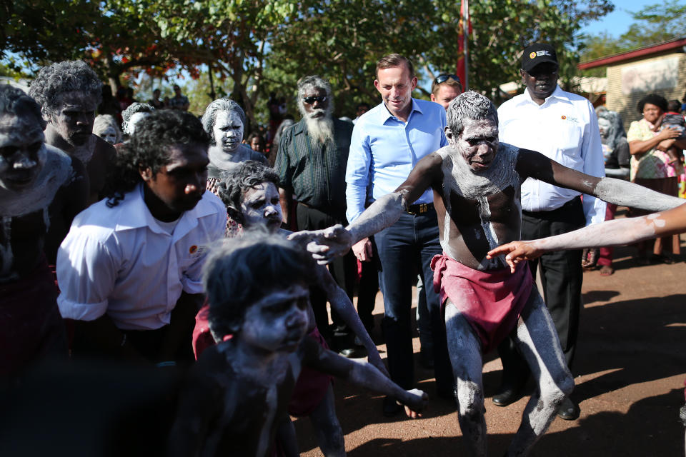 Tony Abbott Welcomed To Yirrkala Ahead Of Week-Long Stay In Arnhem Land