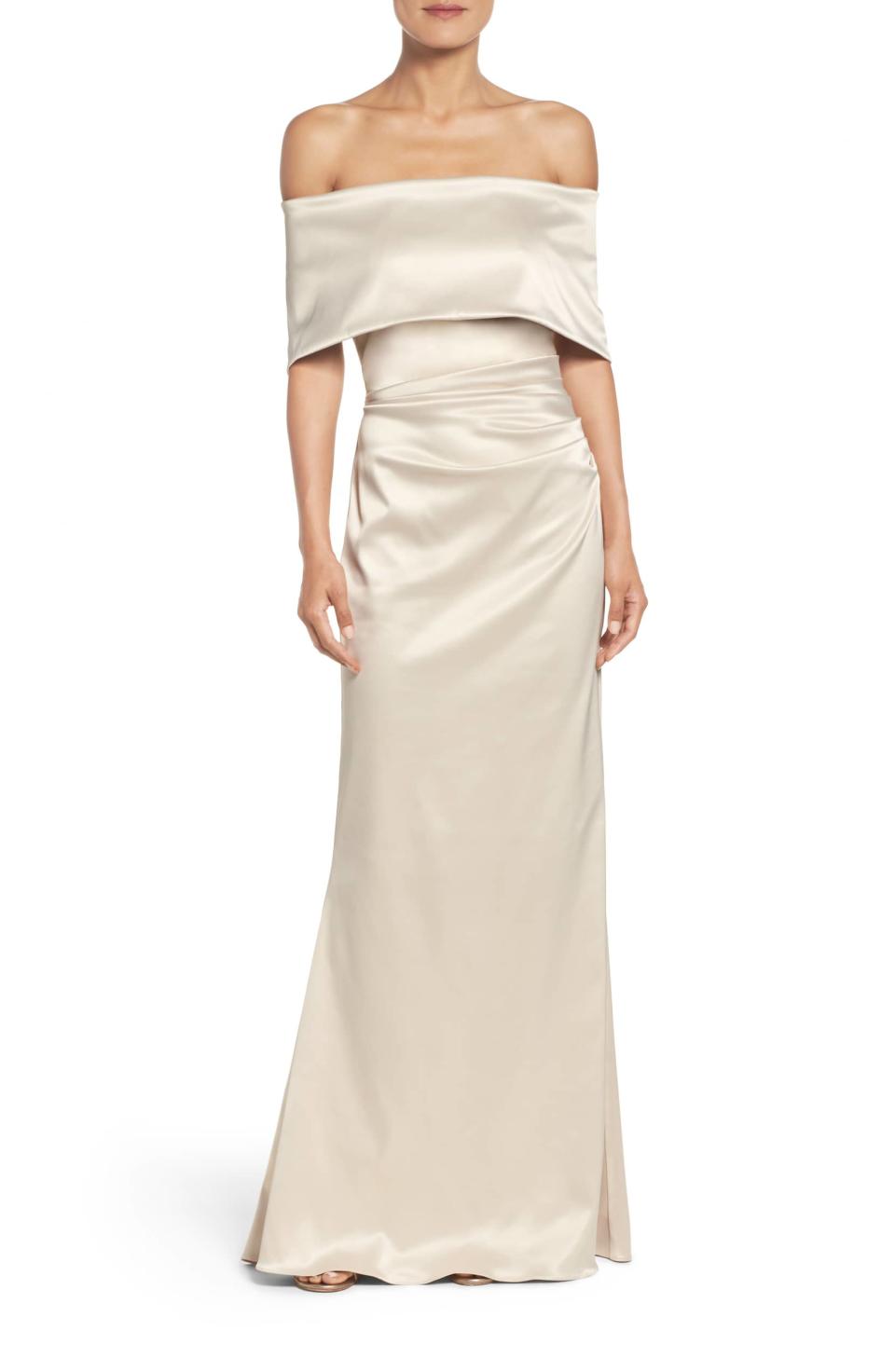 Vince Camuto Off the Shoulder Gown. (Photo: Vince Camuto)