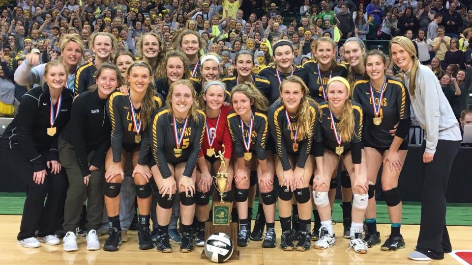 The 2017 Ursuline Academy state champion volleyball team roster includes: Peyton Breissinger, Logan Case, Emma Gielas, Maggie Huber, Suzanna Lang, Chloe Metzger, Katie Meyer, Neely Reilly, Lexi Reinert, Amanda Robben, Maddy Taylor, Ali Thompson, Abby Wandtke, Julia Wilkins; managers Annie Groeschen, Margot King and Izzy Meehan; head coach Jeni Case; assistant coaches Dani Reinert and Mallory Bechtold.